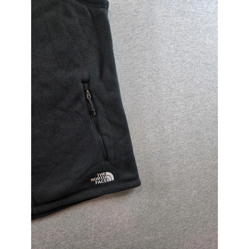 The North Face Fleece‎ Vest Mens Large Black NY Auto Show Full Zip NF0A47FA
